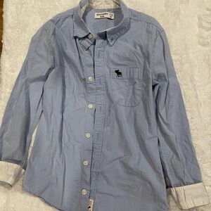 Abercrombie Kids Boys Blue Button-Down Shirt